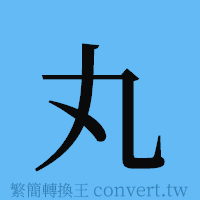 丸的簡體字寫法·字形